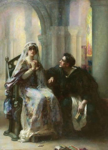 Ellen Terry e Henry Irving em Abelardo e Heloísa, 1913