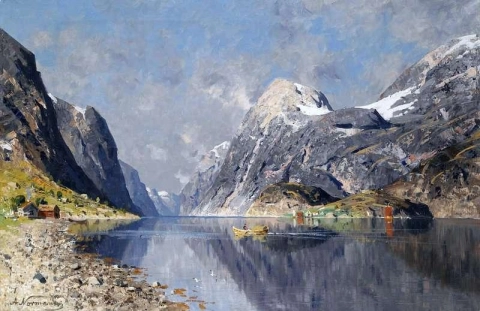 Roeien Op De Fjord
