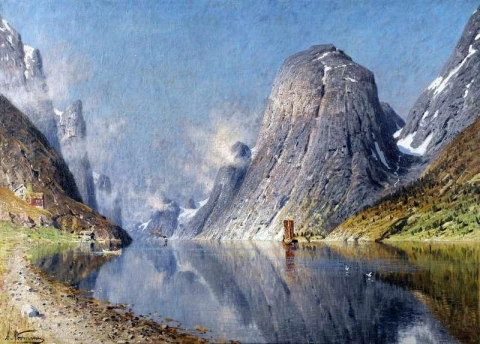 Zeilen op de fjord