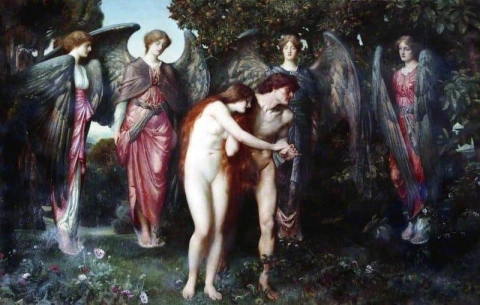 Die Vertreibung von Adam und Eva 1897