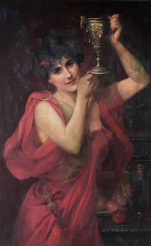 Mujer cargando una jarra 1886-1917