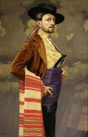 スペインの衣装を着た自画像