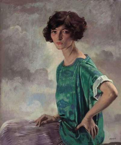 Portret van Gertrude Sanford 1922