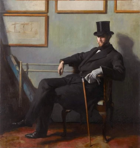 Portrait Of Herbert Barnard John Everett Ca. 1900