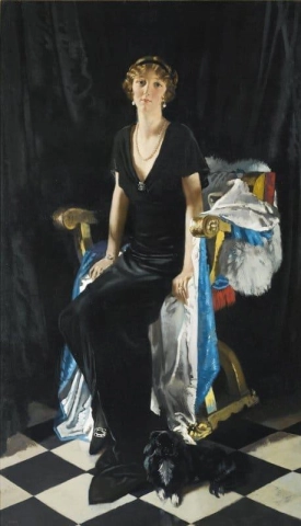 Porträtt av Lady Idina Wallace 1915