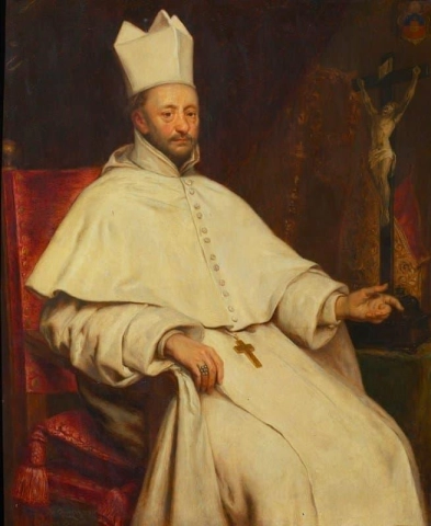 Portret Van Norbertus Van Cauwerven Abt Van Sint-michielsabdij 앤트워프