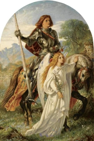加拉哈德爵士与天使 1845-60