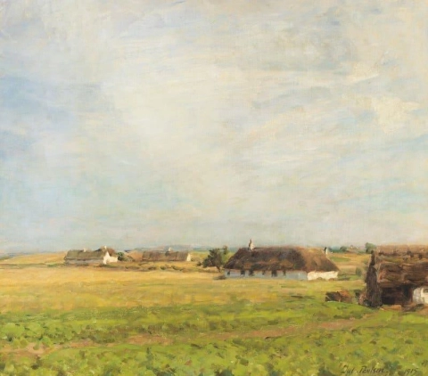 Пейзаж с фермерскими домами 1915 г.