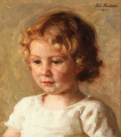 Porträt eines kleinen Mädchens 1901