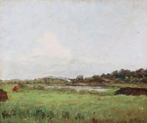 Summer Landscape With A Small Lake 1912
