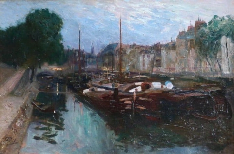 Canal Saint Martin Paris cerca de 1900