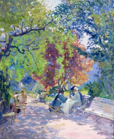 Parc Monceau Parijs ca. 1910