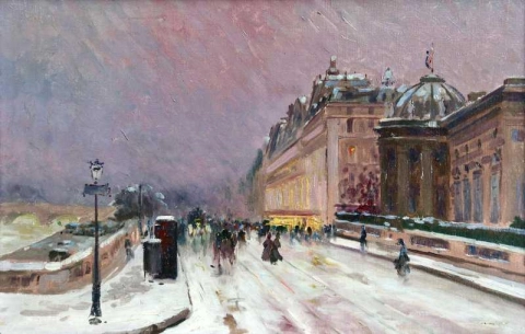 Invierno París Hacia 1910