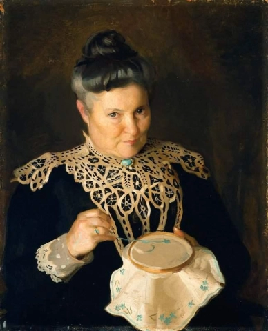 Portret van de moeder van de kunstenaar