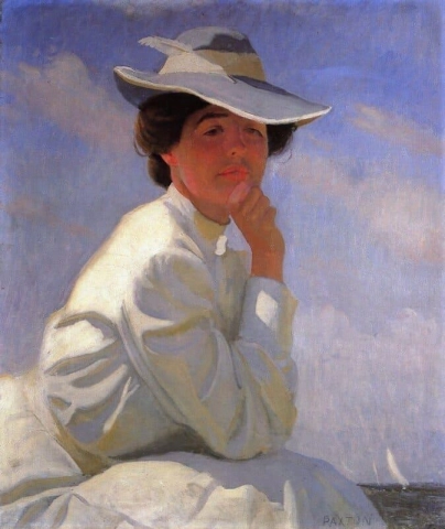 Portrett av kunstnerens kone
