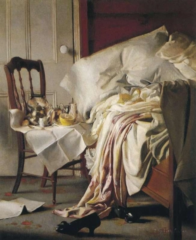 Il vassoio della colazione, 1910 circa