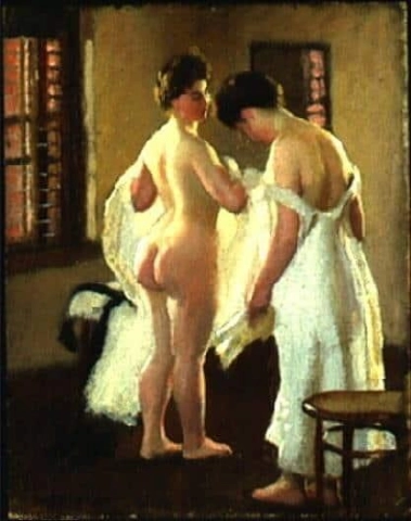 Mulheres Vestindo 1906