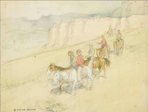 Navajos On Horseback