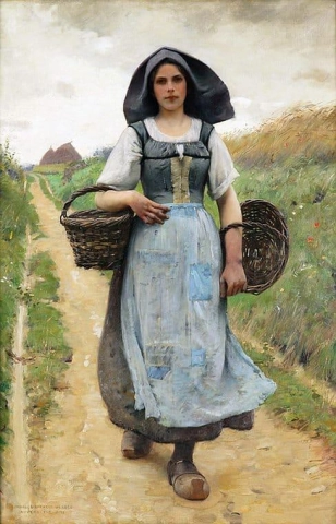 Een boerenmeisje