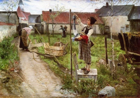 Hängande tvättstuga 1882
