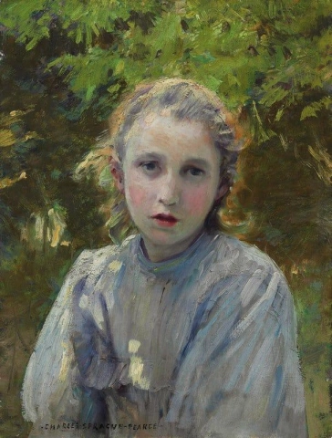 若い女の子の肖像画