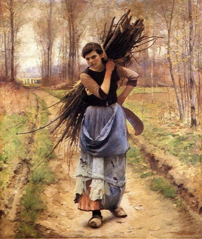 De dochter van de houthakker, ca. 1894