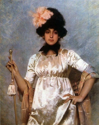 Kvinna i katalogen ca 1884