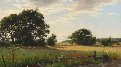 Light Clouds Over A Meadow 1881