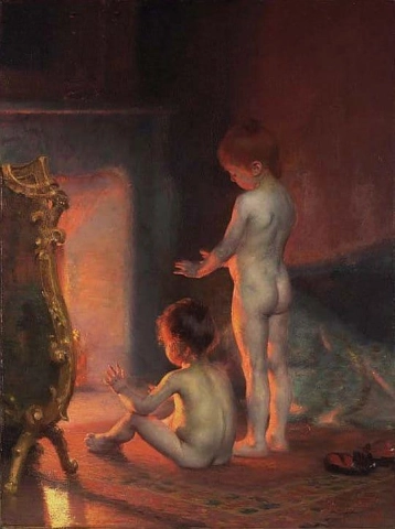 Kylpylän jälkeen 1890