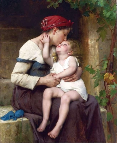 Moeder met kind 1894