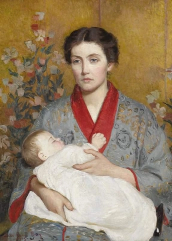 Der blaue Kimono 1915