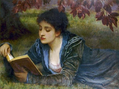 Flickan läser 1879