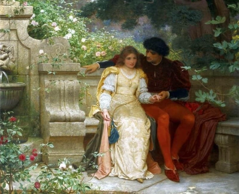 Lovers In A Garden