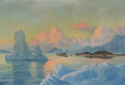 Sole di mezzanotte in Groenlandia