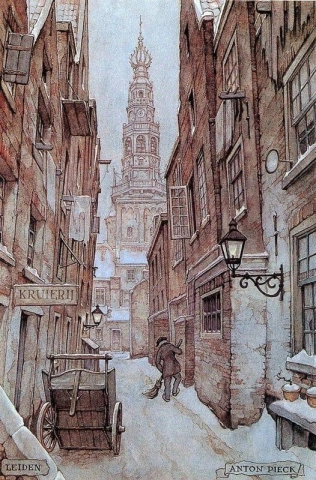 Leiden mit Stadhuistoren 1986