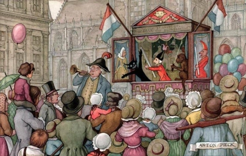 Puppet Theater At The Dam Square In Amsterdam
