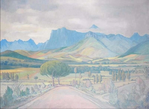 Landschap Stellenbosch 1937