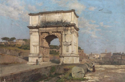 피에트로 사시 티투스 개선문 로마 1889