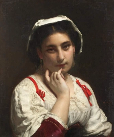 Porträtt av damen 1870