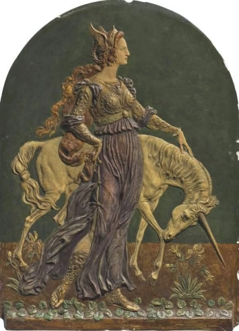 Damen och enhörningen 1898