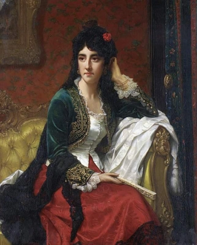 Porträt einer Dame 1880 1