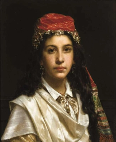 Young Lady Wearing A Middle-eastern Costume