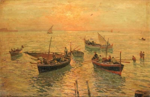 Fischerboote in der Bucht von Neapel 2