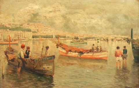 Fischerboote in der Bucht von Neapel 3