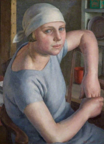 الفتاة ذات الرداء الأزرق 1925