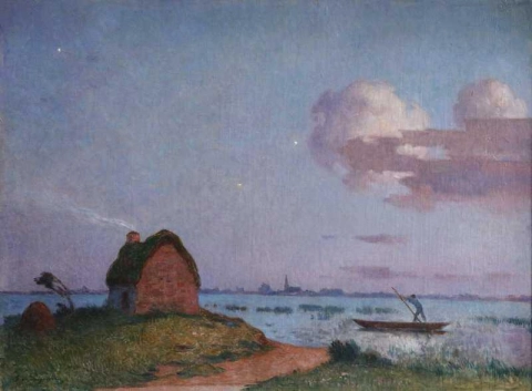 Crepúsculo en Brière Ca. 1910