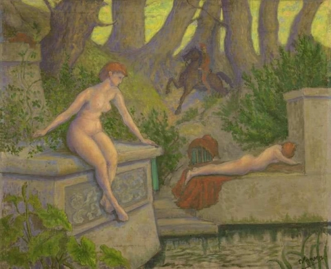 《两个裸体者》和《骑士》，约 1905 年