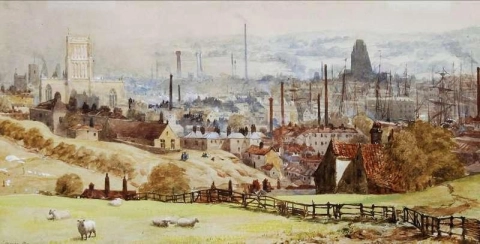 Näkymä Bristolista ennen vuotta 1868