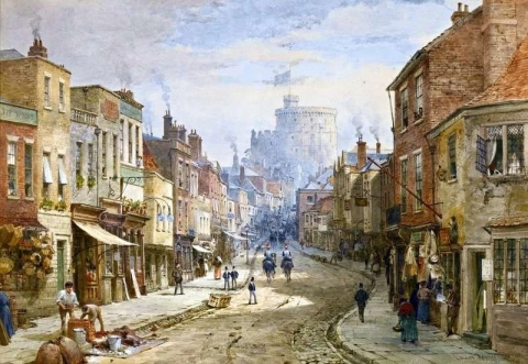 A View Of Windsor Castle From Peascod Street