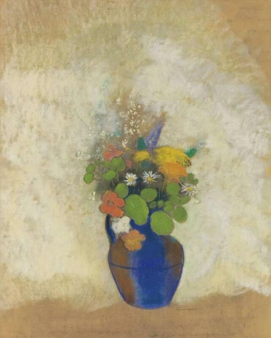 Blommor i en vas ca 1905